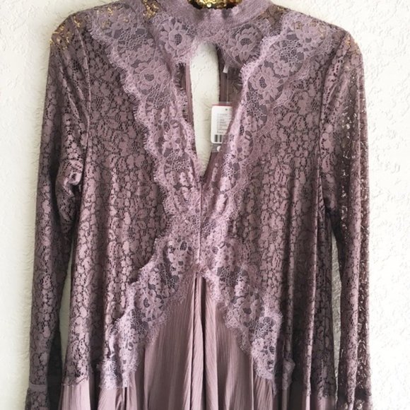 NWT Free People Secret Origins Pieced Lace Tunic - Picture 3 of 7